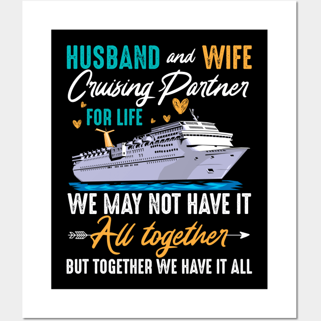 Husband And Wife Cruising Wall Art by Pelman